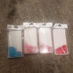 Iphone 7 Water Glittery case