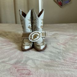 Girls Boots And Belt Botas Vaqueras De Niña Con Cinto 