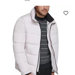 Calvin Klein White Puffer XL Jacket Brand New W/ Tags!