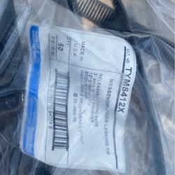 Messenger hanger lashing tie