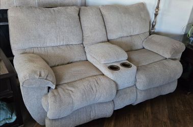 Reclining love seat - center console