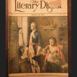 Antique The Literary Digest Mag Oct.10,1931-The Call Of The Sea-Ads-Stories GC