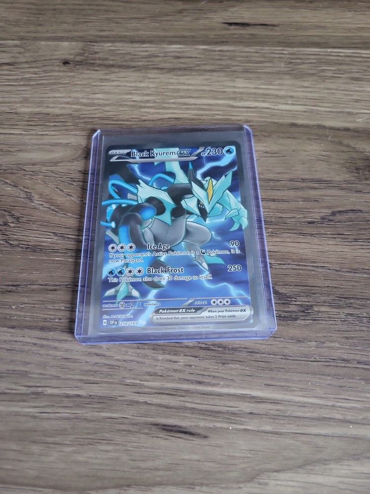 Pokémon Black Kyurem EX Full Art Surging Sparks