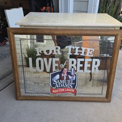 Collectible Samuel Adams Boston Lager "For the Love of Beer" Wall Mirror Picture Frame