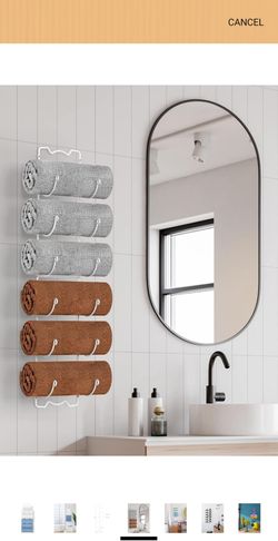 Towel rack in black