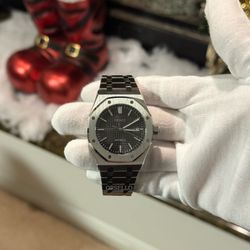 Seiko watch mod royal oak black ap