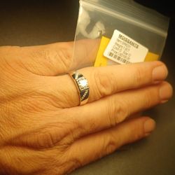  New 1 Ct All Moissanite Diamond Ring Size 12.