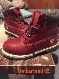 Timberlands classic youth red size 3