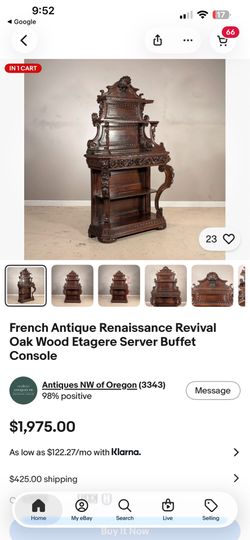 Antique dresser or table cabinet