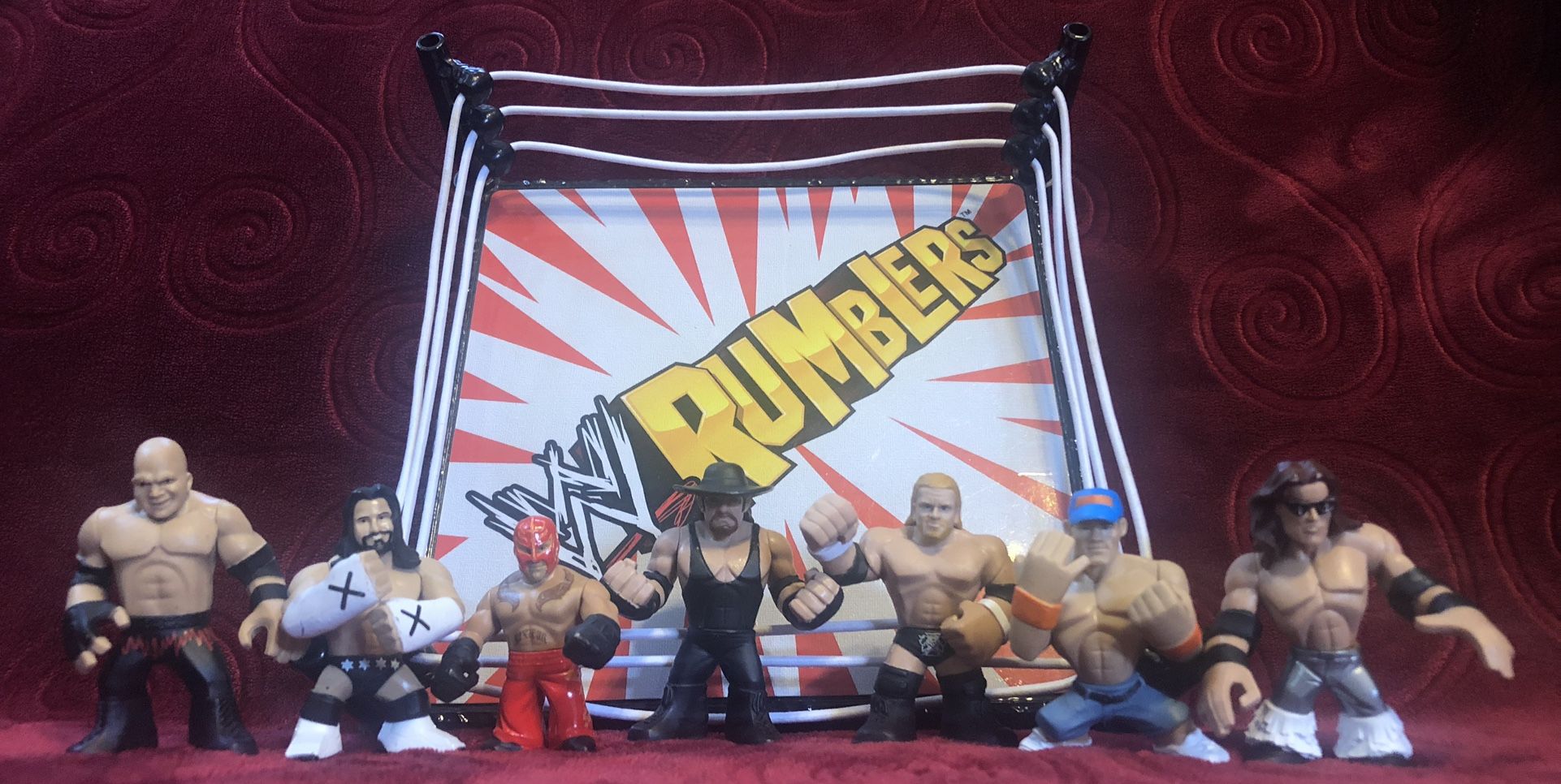 WWE Rumblers Wrestling Ring & 7 Figures