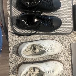 Men’s Calvin Klein Leather Sneakers Size 9