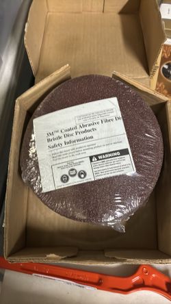 7" X 7/8 36 GRIT A/O SANDING DISCS - 25 PIECES 3M STANDARD ABRASIVES