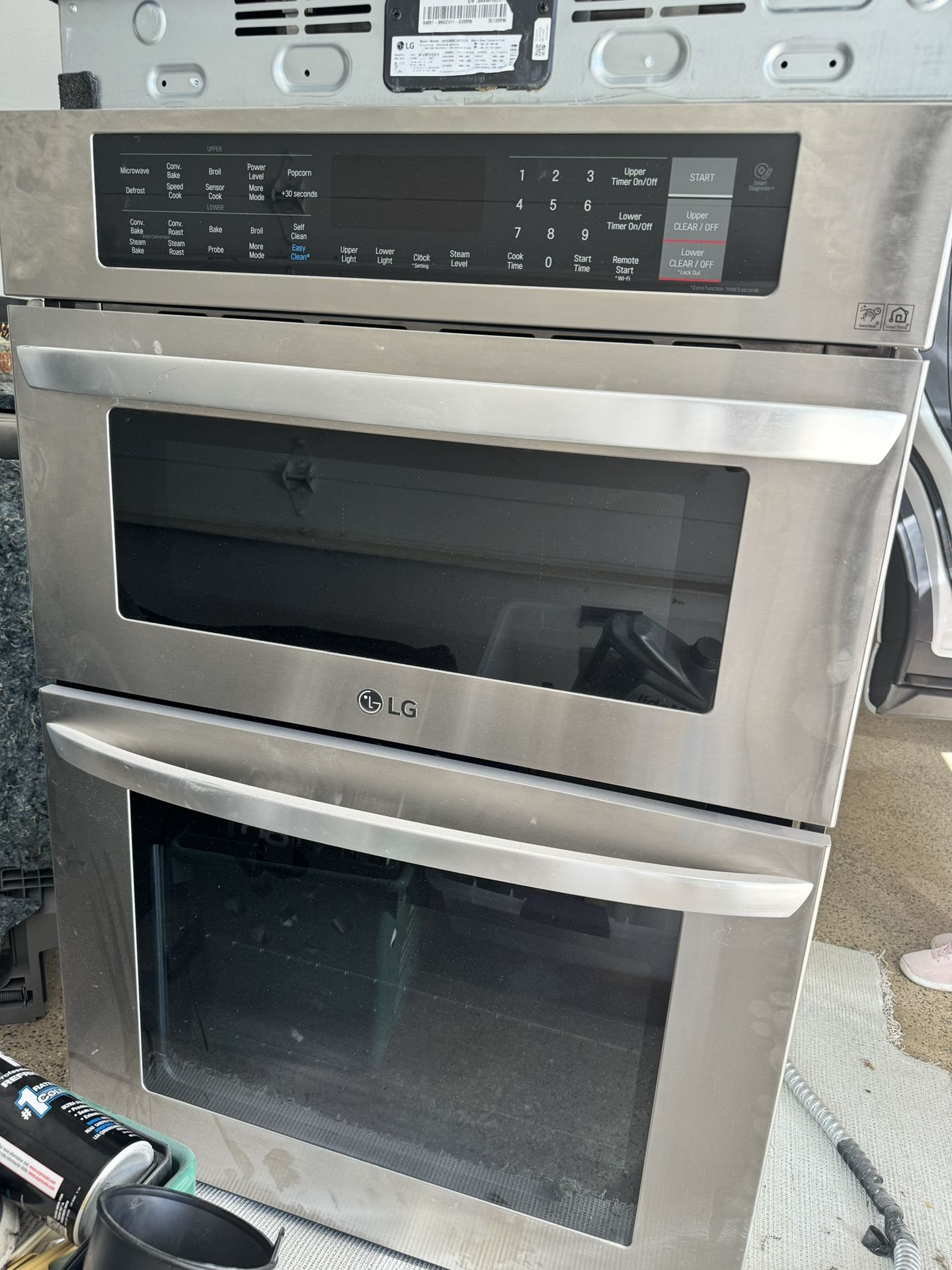 LG 30” Built-in Combination Wall Oven and Microwave (stainless steel)