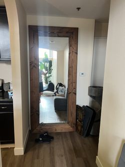 2 Gorgeous Wooden Mirrors 