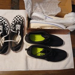 3 Pairs Of Shoes & Bookbag 