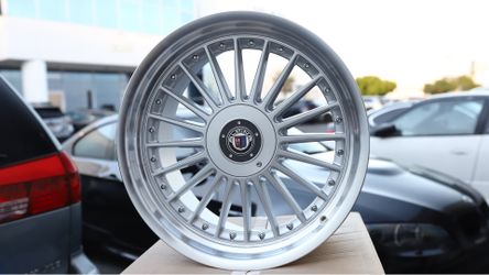Staggered 18x8.5 & 18x10 ET20 5x112/120 SML Wheels CB74.1 57.6mm Caps BMW Audi VW Mercedes