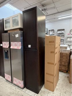 Brown pantry 96”