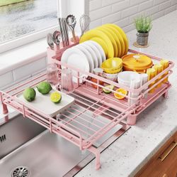 Pink Dish Rack