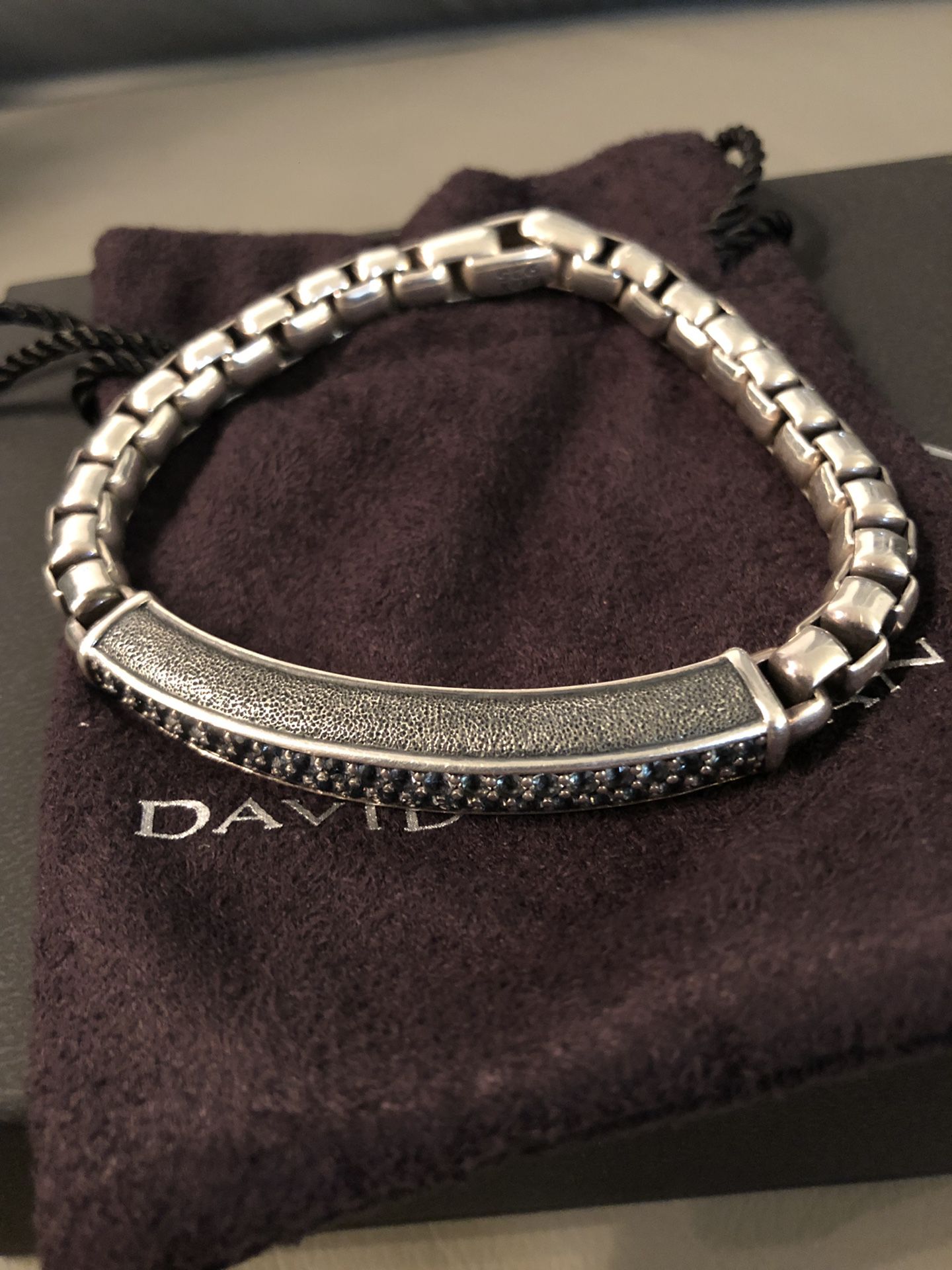 David Yurman Men Sapphire Bracelet