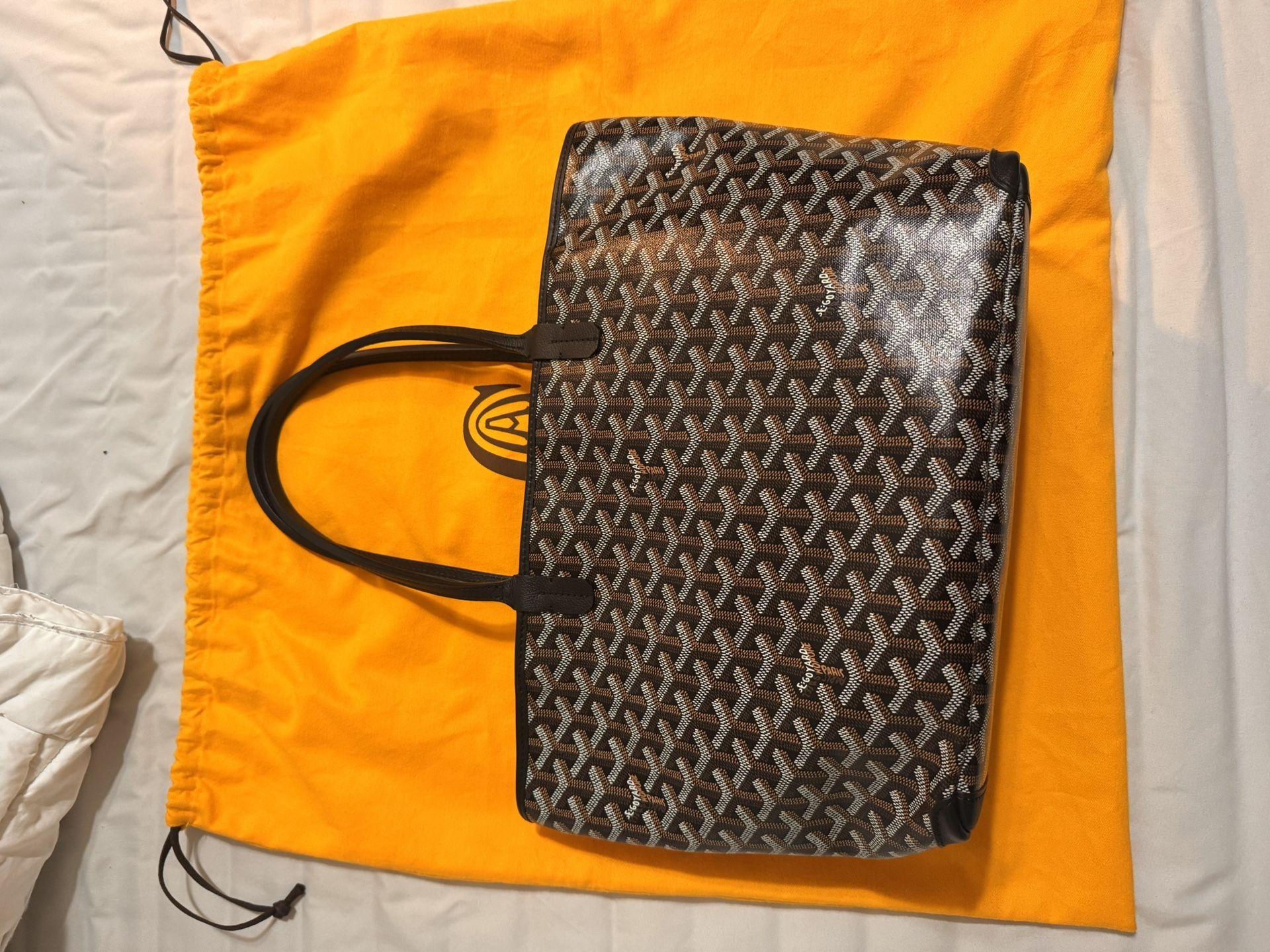 Goyard Black Goyardine Canvas Artois PM