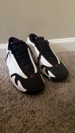 Black toe Jordan 14s