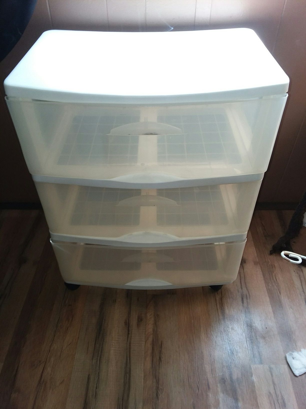 3 drawer** plastic **$10 firm