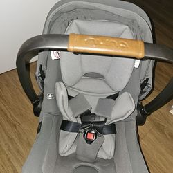 Newborn baby Nina car seat with base gray silla de bebe recien nacido