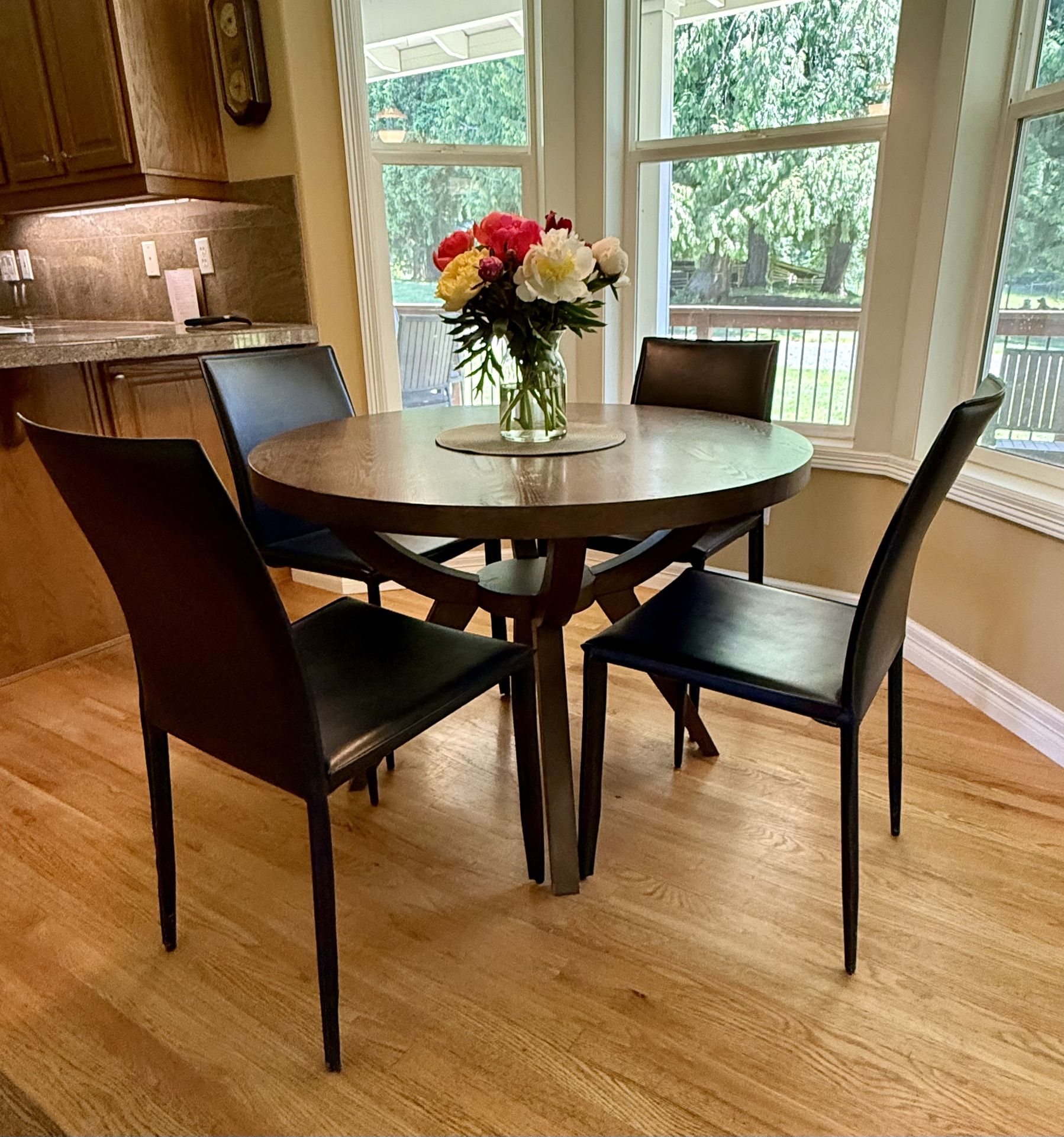 Crate and Barrel Round Dining Table