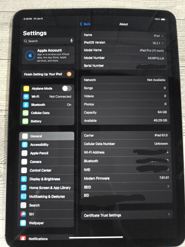 iPad Pro 11" 2019