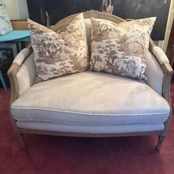 Large French Settee Down Filled 