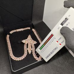 VVS1 MOISSANITE Cuban Link+pendant