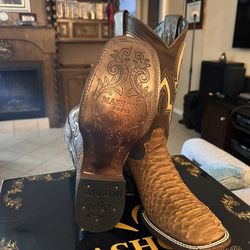 Genuine Python Skin Boots