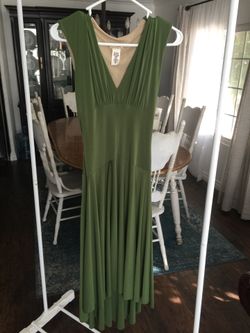 Notice Olive Green Dress!