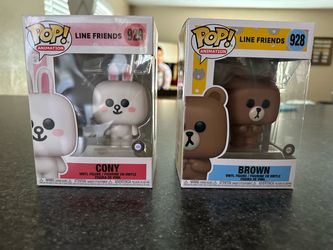 Cony & Brown line friends funko pops