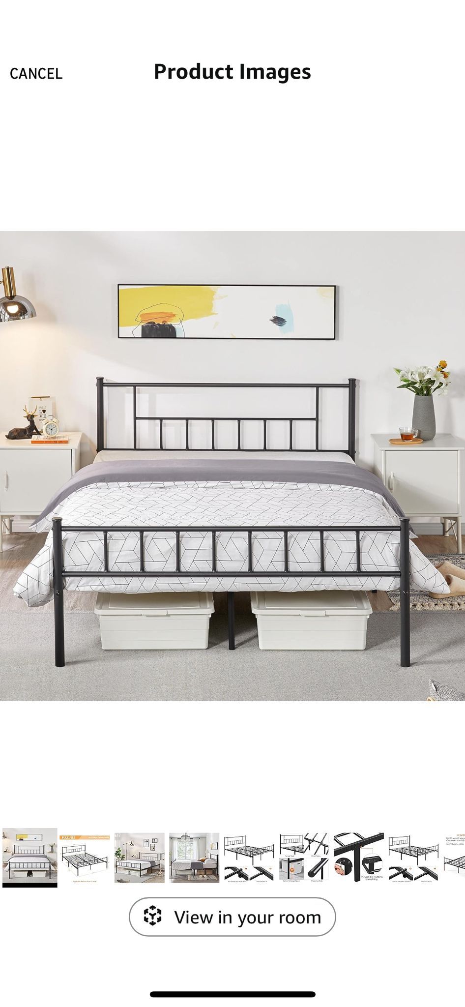 King Bed Frame Black
