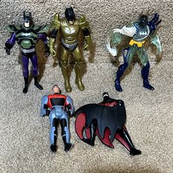 Batman Bruce Wayne DC Comics 4” Figures lot of 5 Beyond power grid 