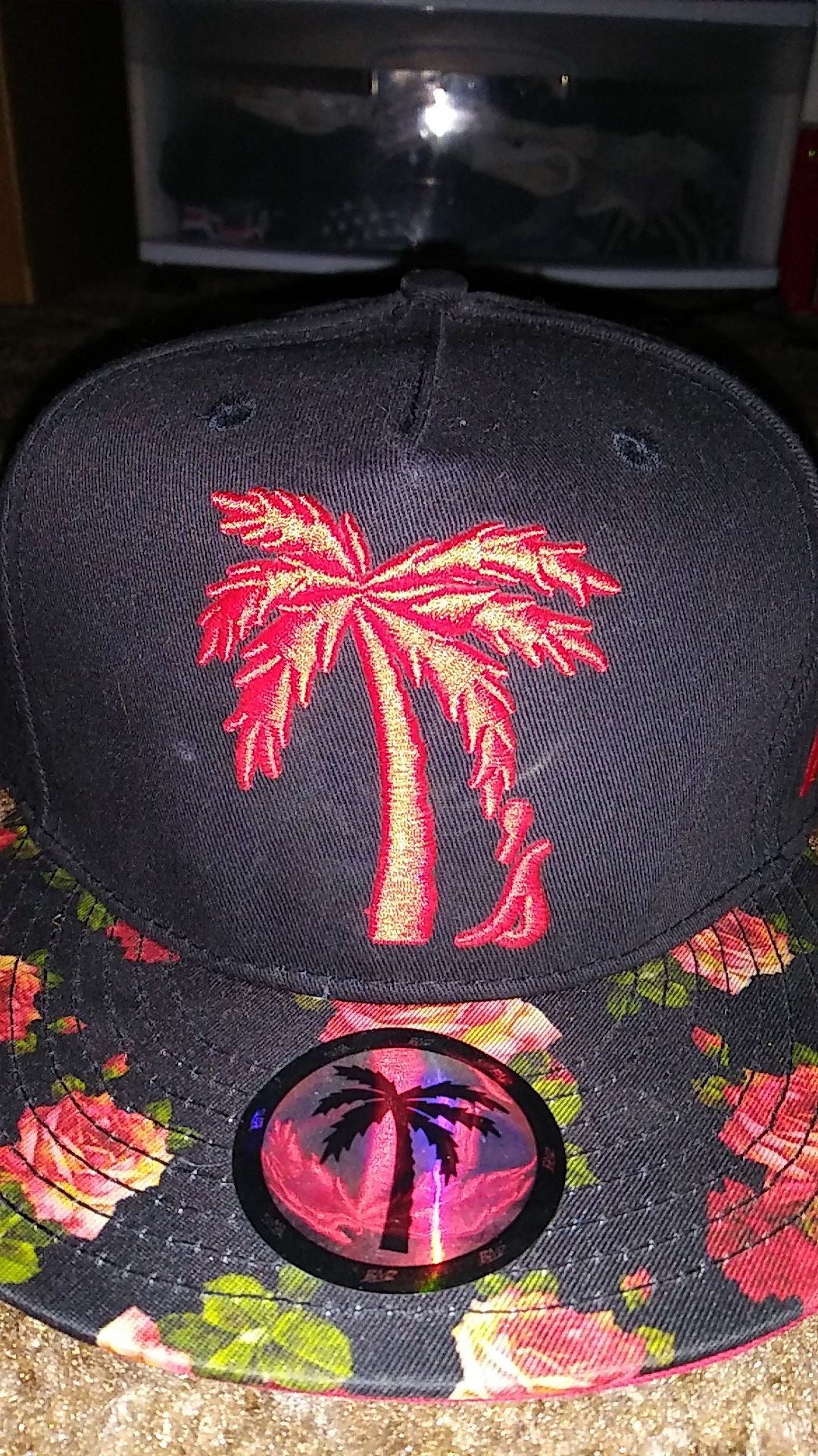 Black and red blvd hat
