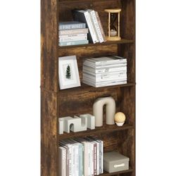 All New Free Standing 6 Tiers Open Storage Bookcase 