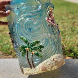 Beach Trash Can $8