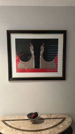Signed Erté – Aladdin and His Bride – Framed Art Print (Coriander Studio)
