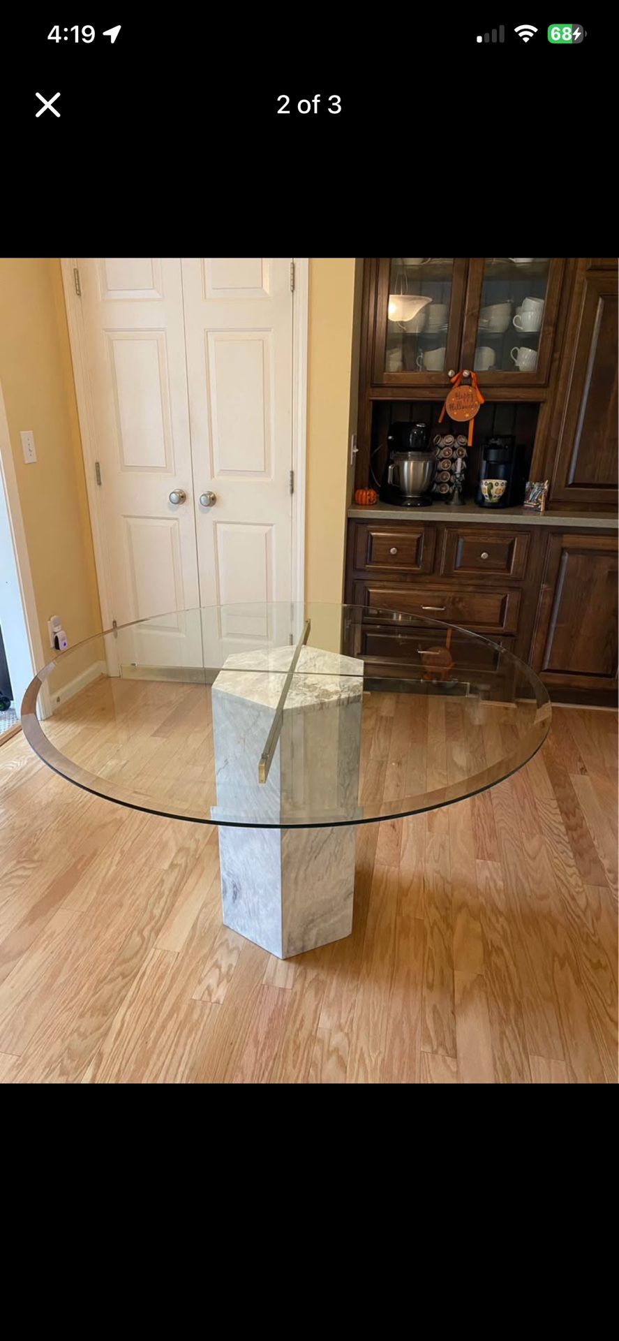 Round Glass Table