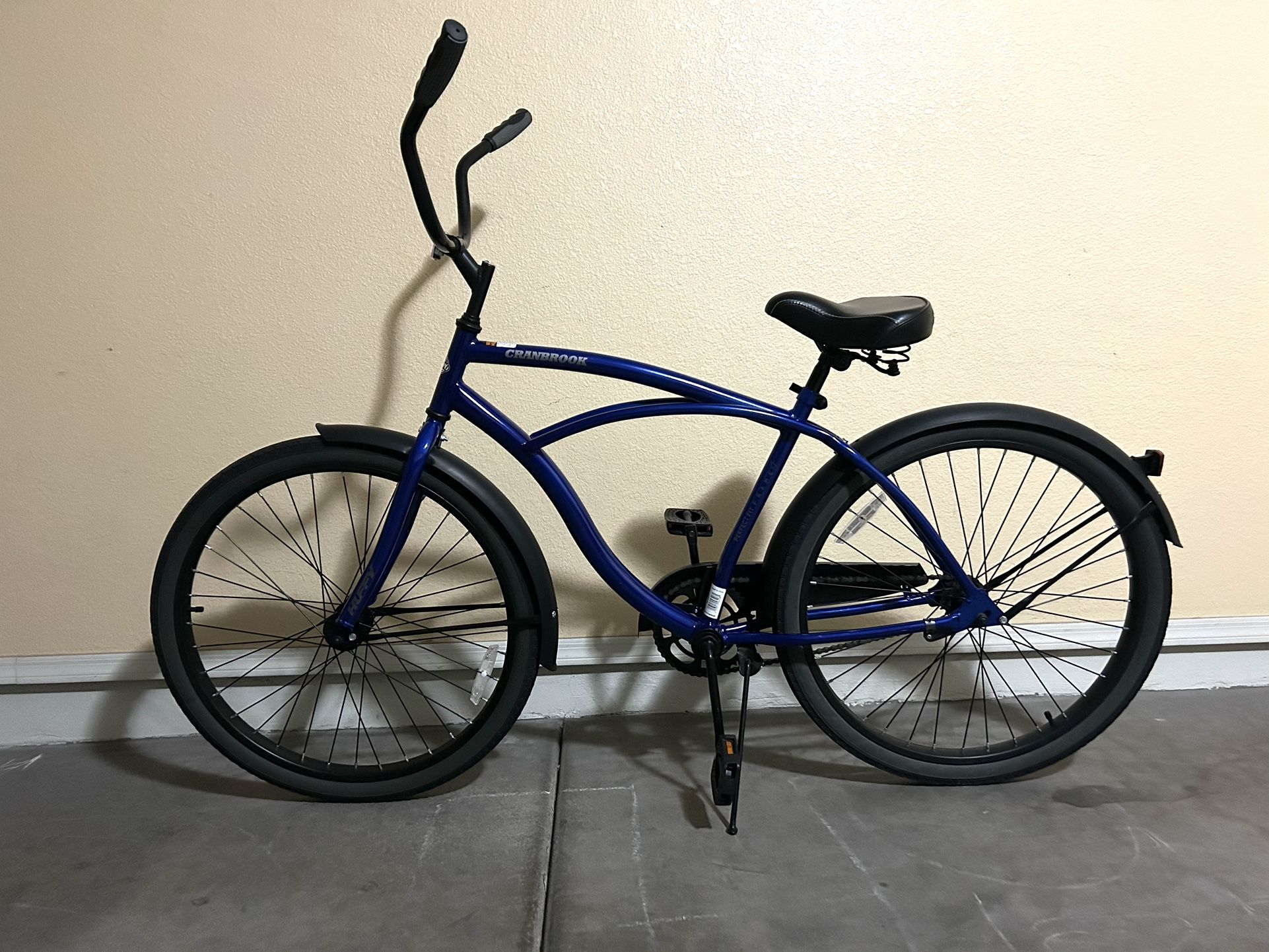 Blue Huffy Cruiser Bike