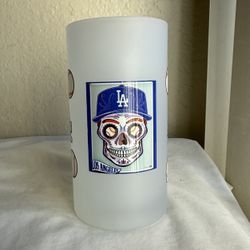 Dodgers glass - Dia de Los Dodgers - Dia de Los muertos dodgers Cup