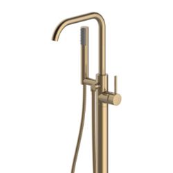 Jacuzzi Contento Floor Mounted Tub Filler with Built-In Diverter - Includes Hand Shower