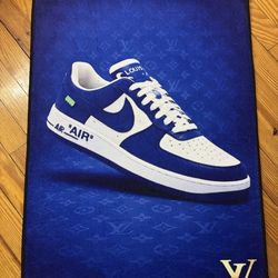 Nike Air Force LV Blue Rug