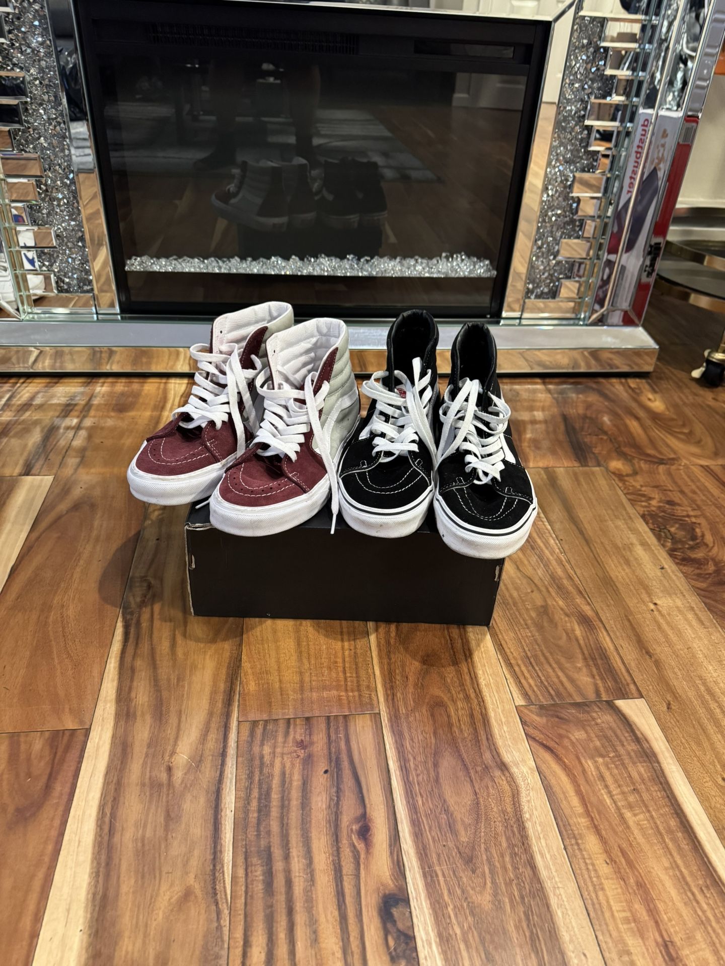 Two Pair Vans Size 7