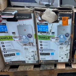 Performance platinum indoor Water Heater 9.5gpm 199,900btu