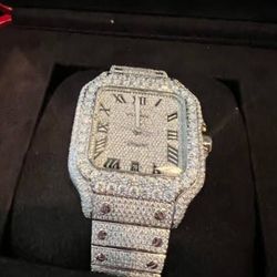 Fully iced watch