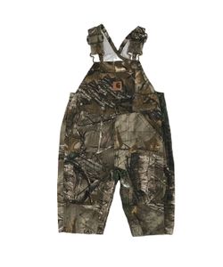 Carhartt Realtree Overalls 3M 3 Months Camo Bib Double Knee Canvas Baby Toddler