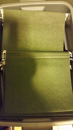 File cabinet folders